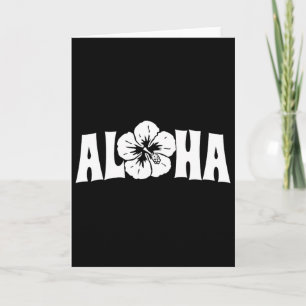 Cartão Viagem de Aloha no Havaí Férias de Verão Garotas M