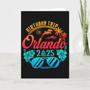 Cartão Viagem de aniversário de Orlando 2025 Cruzeiro Fér