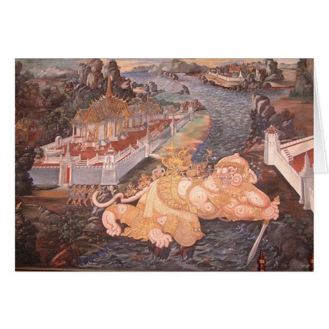 Cartão Viagem de Banguecoque (Frente Horizontal)