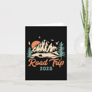 Cartão Viagem de Carro 2025 Presente de Viagem de Aventur