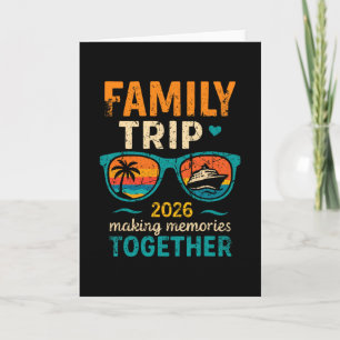 Cartão Viagem de Cruzeiro em Família Férias 2026 Criando