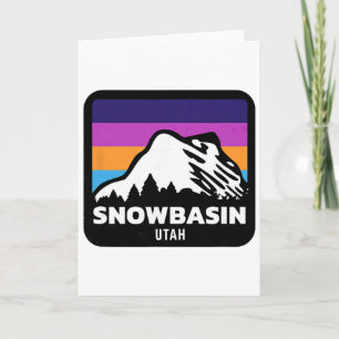 Cartão Viagem de esqui familiar em Snowbasin Utah Esqui S
