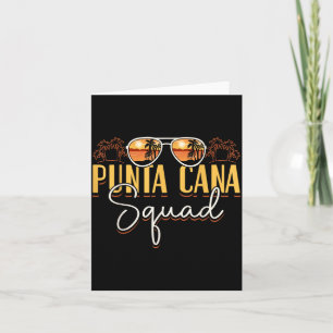 Cartão Viagem de férias da equipe de Punta Cana República