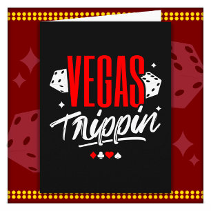 Cartão Viagem de Garotas de Vegas Aniversário de Vegas Fé