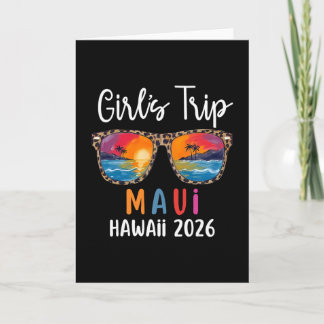Cartão Viagem de Meninas 2026 Maui Havaí Fim de Semana de