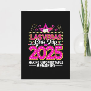 Cartão Viagem de Meninas a Las Vegas 2025 Criando Memória