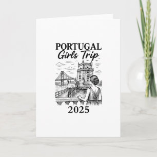 Cartão Viagem de Meninas a Portugal 2025 Viagem à Cidade