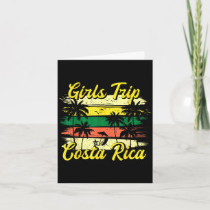 Cartão Viagem de meninas costa rica 2022 verão correspond