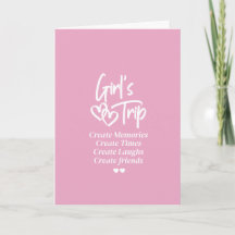 Viagem de Meninas Criar Memórias Rosa Branco