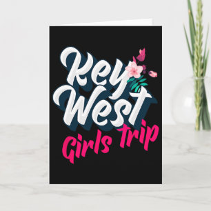 Cartão Viagem de Meninas para Key West 2023 Fim de Semana