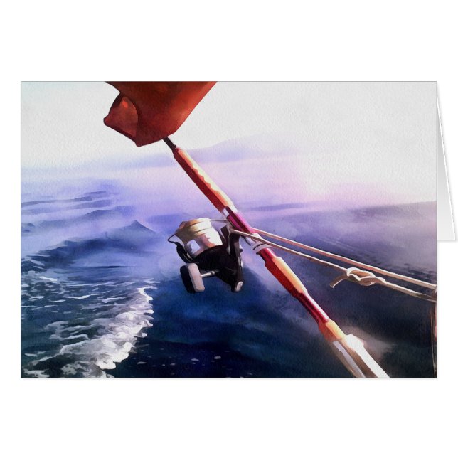 Cartão Viagem de Pesca Turca (Frente Horizontal)