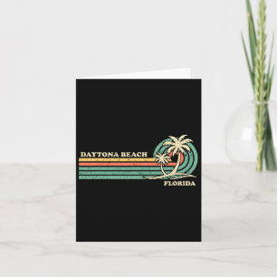 Cartão Viagem de Verão Vintage Retro Flórida Daytona Beac