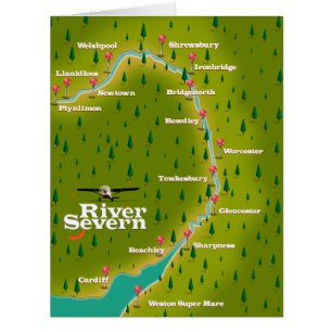 Cartão Viagem do River Severn Wales England