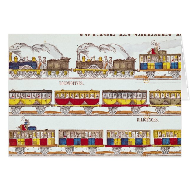 Cartão Viagem do trilho em 1845 (Frente Horizontal)