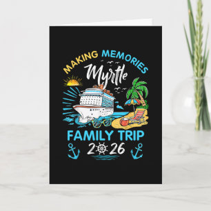 Cartão Viagem em Família Myrtle 2026 Férias Criando Memór