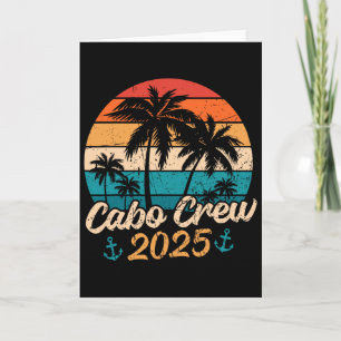 Cartão Viagem engraçada para o México Cabo Crew 2025 Comb