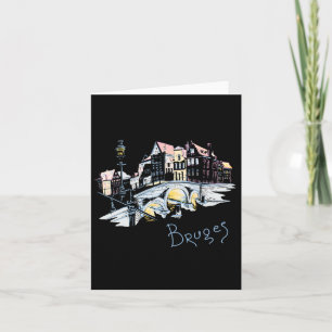 Cartão Viagem Europa Bélgica Bruges Férias em Família Sou