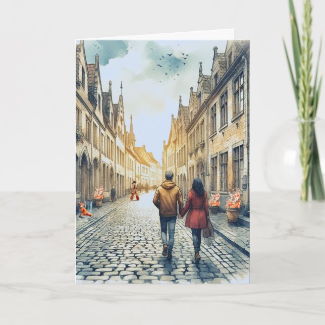 Cartão Viagem Europeu casal (Frente)