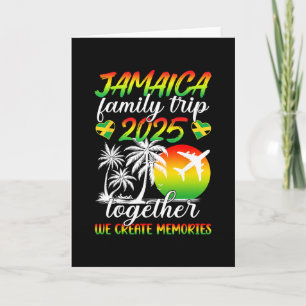 Cartão Viagem Familiar Engraçada para Jamaica 2025 Criamo