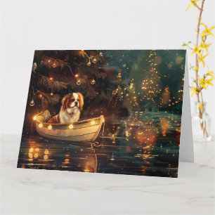 Cartão Viagem Festiva de Natal do Japanese Chin