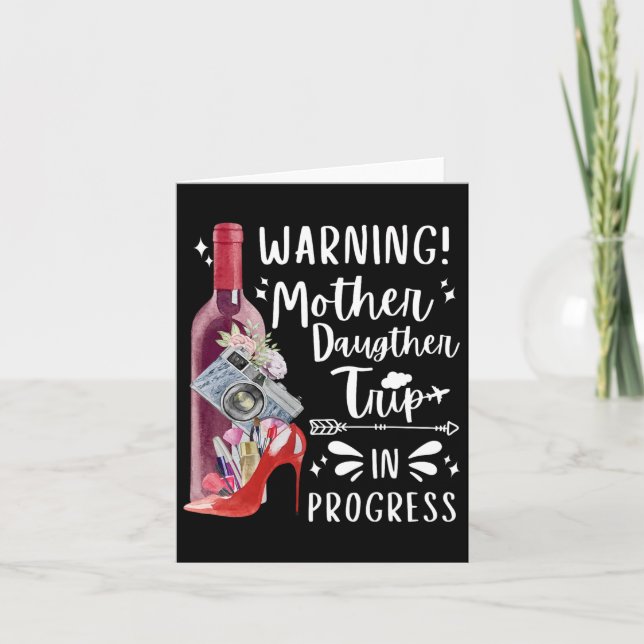 Cartão Viagem Mãe Filha 2025 Família Mamãe Combinando Vac (Frente)