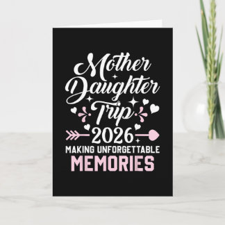 Cartão Viagem Mãe Filha 2026 Família Fazendo Memórias V