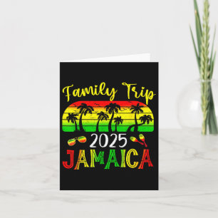 Cartão Viagem para a família Jamaica 2025 Summer Vacation