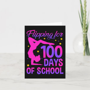Cartão Viagem Por 100 Dias De Ginástica Escolar