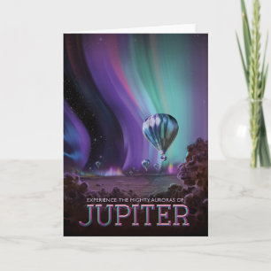 Cartão Viagem Sci-Fi Ad, Júpiter Planeta