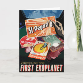 Cartão Viagem Sci-Fi Ad, Planeta 51 Pegasi b