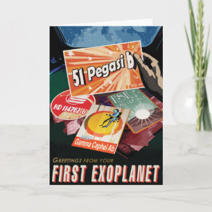 Cartão Viagem Sci-Fi Ad, Planeta 51 Pegasi b