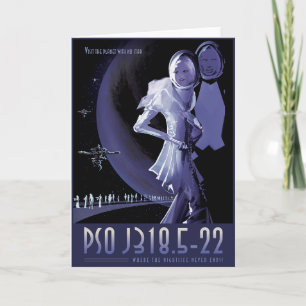 Cartão Viagem Sci-Fi Ad, Planeta PSO J318.5-22