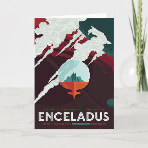 Cartão Viagem Sci-Fi, Moon Enceladus