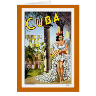 Cartão Viagens vintage de Cuba