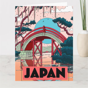 Cartão Viagens vintage do Japão