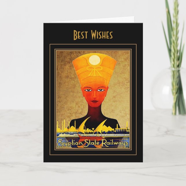 Cartão Viagens vintage Egito (Frente)