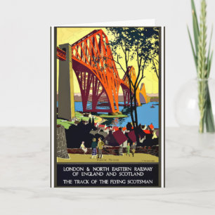 Cartão Viagens vintage - Inglaterra e Escócia