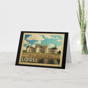 Cartão Viagens vintage Loire France - Chateau Chambord
