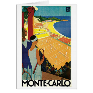 Cartão Viagens vintage Monte Carlo Mônaco