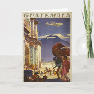 Cartão Viagens vintage Para Guatemala