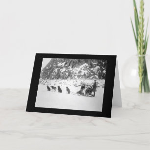 Cartão Viajando por Cachorro Sled Canadá 1912