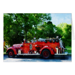Cartão Viatura de incêndio