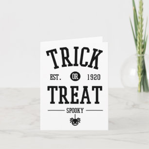 Cartão Víblias de outono de Spooky Vibes Camisetas
