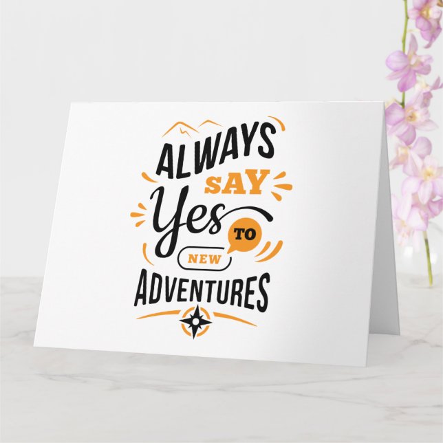 Cartão Víblias positivas - Sempre diga SIM a novas inicia (Orquídea)
