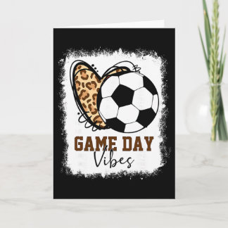 Cartão Vibrações de Dia de Jogo de Futebol Descolorido Di