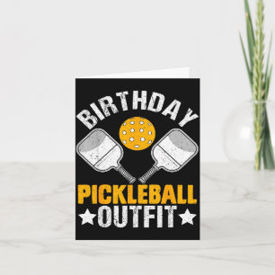 Cartão Vibrações de pickleball de aniversário dink smash 