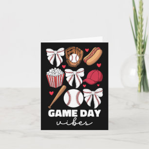 Cartão Vibrações do Dia do Jogo Laço Coquete Venda Para M