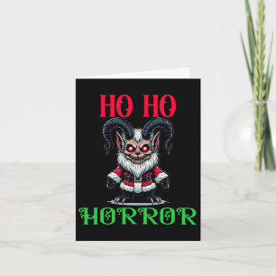 Cartão Vibrações Festivas Góticas Sombrias Ho Ho Horror K
