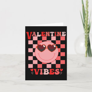 Cartão Vibrações Groovy de Dia dos Namorados Amor Retrô D