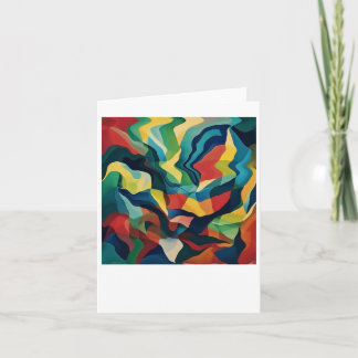Cartão Vibrante Abstrato Geometria Iii Adesivo